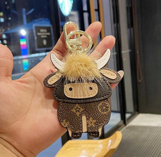 Highland Cow Keychain